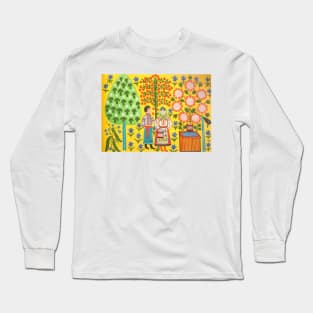 ola man and old woman carry a turnip 1983 - Margaret Preston Long Sleeve T-Shirt